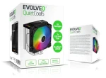 EVOLVEO QuietCool5 černá / Chladič CPU / 6x heatpipe / 120mm ventilátor / ARGB / TDP 240W (QUIETCOOL5-BK)