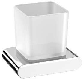 SAPHO - FLORI sklenka, mléčné sklo, chrom RF004