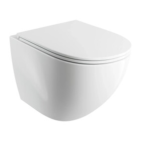 OMNIRES - OTTAWA COMFORT Závěsná mísa SILENT POWER™ sedátko SOFT, 54 x 37 cm, bílé lesk OTTAWACSPMWBP