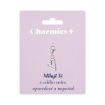 Stříbrný přívěsek srdce - Miluji Tě - Albi