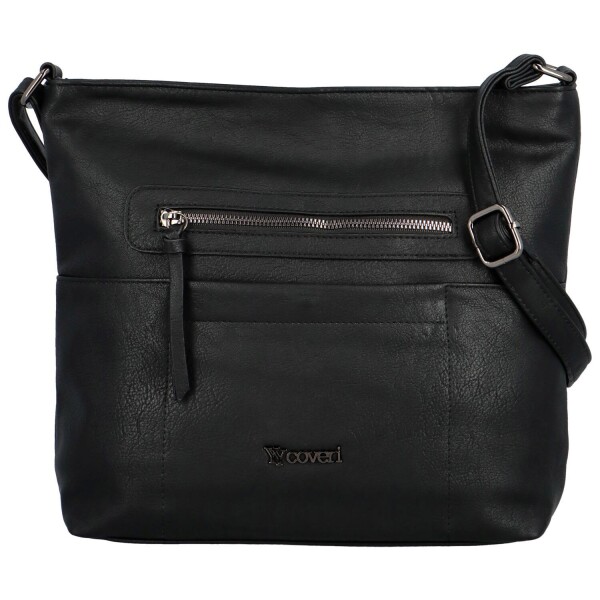 Trendová dámská koženková crossbody kabelka Amilys, černá