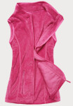 Růžová plyšová dámská vesta (HH003-51) Růžová