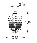 GROHE - Selection Cube Hlavice WC kartáče 40870000