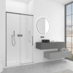 CERANO - Koupelnová skříňka pro umyvadla na desku Noira - šedá matná - 120x28x48 CER-8050BD7613