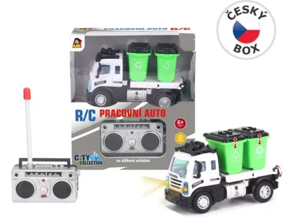 MaDe 08448 Auto popelářské s kontejnery na dálkové ovládání