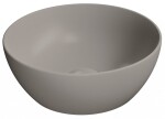 GSI - PURA keramické umývátko na desku, průměr 32cm, tortora mat 885405