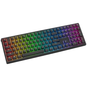 Ducky Zero 6108 Cherry MX2A-Speed-Silver černá / herní klávesnice / bezdrátová / 2.4 GHz / USB-C / Bluetooth / US (DKZE2408ST3-CPUSPDOECL1AW1)