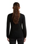 Dámská merino mikina ICEBREAKER Wmns Merino 400 RealFleece Descender LS Zip, Black velikost: S