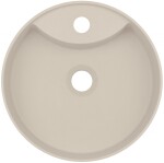 DEANTE - Umyvadlo Silia, béžový granit, s odkládací policí s baterií CQS_5U4B