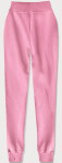 Světle růžové teplákové kalhoty (CK01-20) Růžová