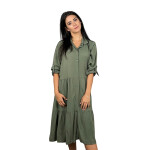 HOSH Dámské košilové šaty FATE Velikost: XL/XXL, Barva: Starorůžová