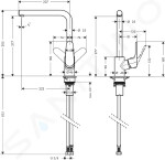 HANSGROHE - Focus M41 Dřezová baterie, matná černá 31817670