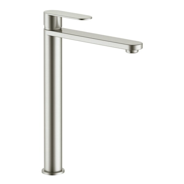RAV Slezák - Rio INOX - Umyvadlová vysoká baterie bez výpusti, Nikl kartáčovaná, Nikl - kartáčovaná, 1/2" RI130.5IN