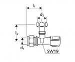 SCHELL - Comfort Rohový regulační ventil, chrom 050450699