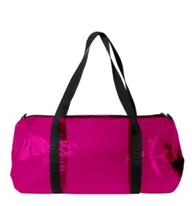 Víkendová skládací taška LOQI TRANSPARENT Pink