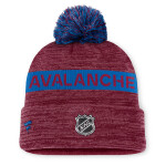 Fanatics Pánská Zimní Čepice Colorado Avalanche Authentic Pro Rink Beanie Cuff With POM