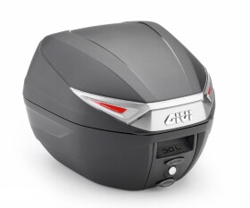 C30Nt kufr Givi černý, čiré odrazky (Monolock s plotnou), objem 30 ltr.