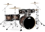 PDP Concept Maple 7 Piece Satin Charcoal Burst Laquer
