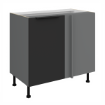 Spodní rohová skříňka Aria ANT 105 ND 1F BB Barva korpusu: Antracit, Barva dvířek: SA - Aquamarine AFM