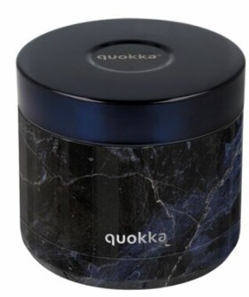 Quokka Whim Food Jar 0.6 l black marble / Termoska na jídlo / nerez ocel (Q40111)