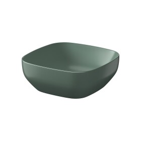 CERSANIT - Pultové umyvadlo LARGA čtvercové (38x38) zelené mat, BOX K677-061