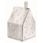 Räder Porcelánový svícen domeček Stars, bílá barva, porcelán