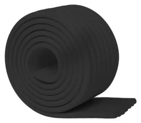 SIPO Ochranná pěnová páska na hrany nábytku černá / 2 m / Šířka 75 mm