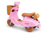 Mamido Dětský elektrický skútr Vespa 2x35W růžový