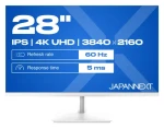 28" Japannext JN-IPS280UHD60F-P-W bílá / Monitor / IPS / 3840x2160 / 60Hz / HDMI + DP / FreeSync (JN-IPS280UHD60F-P-W)