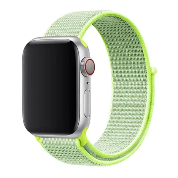 SWISSTEN Nylonový řemínek pro Apple Watch 42/44/45/49mm limetková (46000709)
