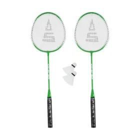 RULYT SULOV Badmintonový set zeleno-bílá / 2x raketa 24 cm / 2x míček / cestovní vak