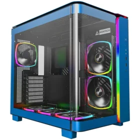 Montech KING 95 PRO modrá / ATX / 2x USB-A / 1x USB-C / 2x 140mm + 4x 120mm / bez zdroje / průhledná bočnice (KING95PROP)