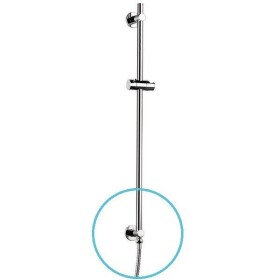 SAPHO - Sprchová tyč s vývodem vody, posuvný držák, 720, chrom 1202-08