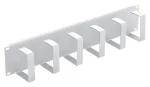 Triton 19" vyvazovací panel 2U šedá / 6x háček / 70x85 mm / RAL 7035 (RAC-VP-X22-A1)