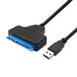 Qoltec 51855 Kabel USB-A 3.0 (M) - SATA HDD|SSD 2.5" 0.26m černá (51855)