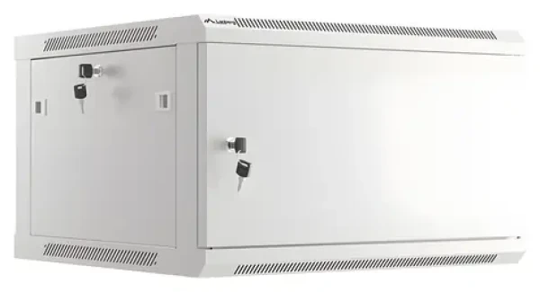Lanberg WF01-6606-00S šedá / Nástěnný rozvaděč / 19" / 6U / 600×600 mm / kovové dveře / flat pack (WF01-6606-00S)