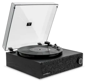 Victrola VTA-78-BLK-INT Eastwood černá / Gramofon řemínkový / 3 rychlostní / BT / RCA / sluchátkový výstup