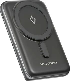 Vention FHNB0 černá / Power Bank / 10000mAh / MagSafe / Bezdrátové nabíjení 20W / USB-C PD / LED displej (47322-0)