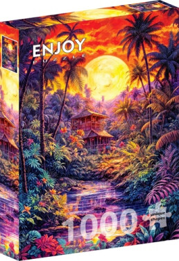 Puzzle Soumrak v džungli 1000 dílků
