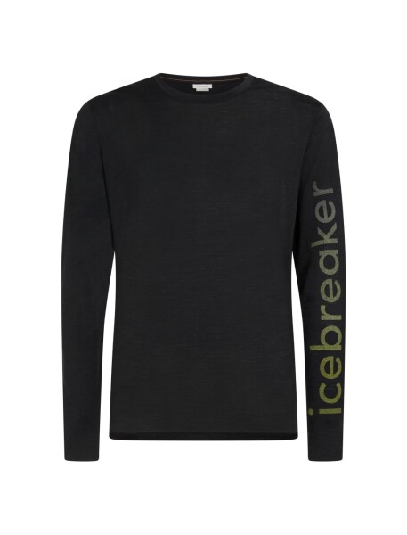 ICEBREAKER Mens Merino 150 Tech Lite LS Tee IB Vertical, Black velikost: M