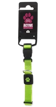 ACTIVE DOG Obojek Premium limetková S / Pro psy / Nylonový / 27-37 cm / 1,5 cm (0904-90124)