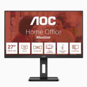 AOC MT IPS LCD WLED 27" 27E3QAF - IPS panel, 1920x1080, D-Sub, HDMI, DP, repro, pivot EDF_147952