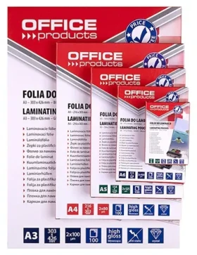 Office Products Laminovací fólie A4 / 2x80 mic / lesklá / 100 ks (20325415-90)