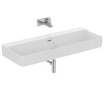 IDEAL STANDARD - Conca Ceram Dvojumyvadlo 120x45 cm, s přepadem, bez otvoru pro baterie, bílá T380501