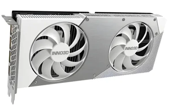 Inno3D GeForce RTX 5060 Twin X2 OC bílá / Grafická karta / 2280 - 2527 MHz / 8GB GDDR7 / 128-bit / 1x HDMI + 3x DP (N50602-08D7X-195070W)