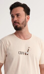 Pánské pyžamo šortky Coffee béžová L