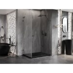 MEXEN/S - Lunar-B L sprchový kout dveře křídlové pravá 100 x 70, transparent, grafit metal 832L-100-070-95-00-P