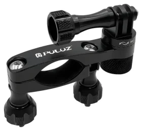 Puluz PU237B černá / Držák na řídítka 360° / hliníková slitina / pro akční kamery / řídítka 1,5–4,1 cm (PU237B)