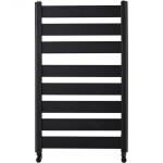 CERANO - Koupelnový radiátorový set Marco - kombinované vytápění, wifi tyč - boční jednobodové připojení - 600W - černá matná - 920x550 mm CER-682964