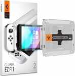 Spigen Glass tR EZ Fit ochranné sklo pro Nintendo Switch OLED 2 ks (AGL03829)